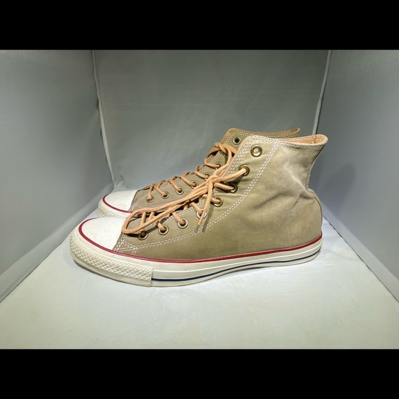 khaki converse high tops